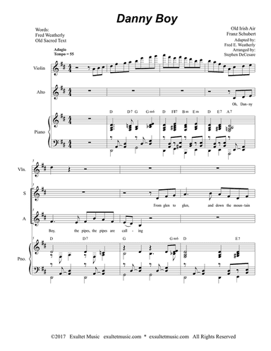 Danny Boy (Funeral Version) (2-part choir - (SA)