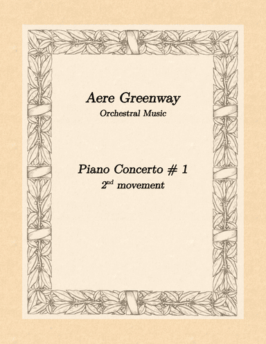 Piano Concerto # 1 - 2nd movement