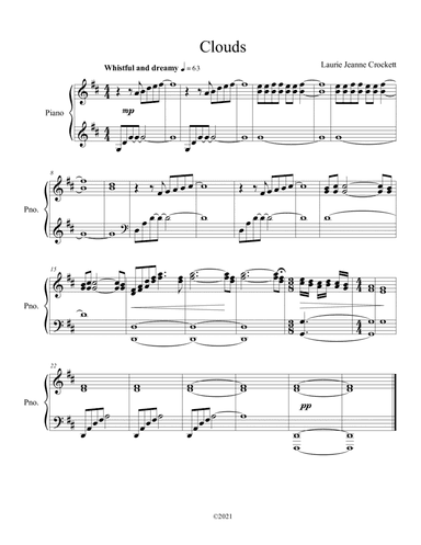 Clouds - Ambient Piano