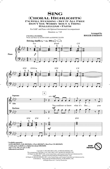 Sing (Choral Highlights)