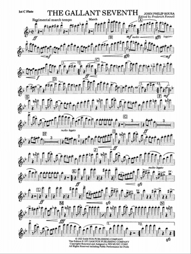 The Gallant Seventh: Flute