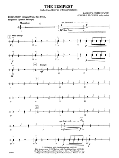 The Tempest: 1st Percussion