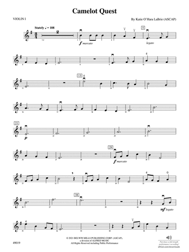 Camelot Quest: 1st Violin