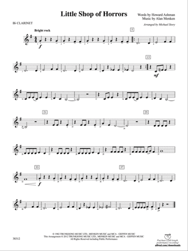 Little Shop of Horrors: 1st B-flat Clarinet