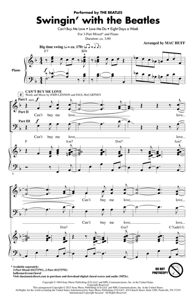 Swingin' With The Beatles (Medley) (arr. Mac Huff)