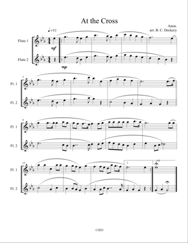 At the Cross (flute duet)