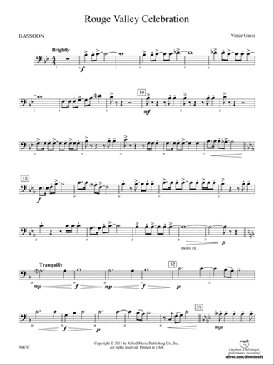 Rouge Valley Celebration: Bassoon