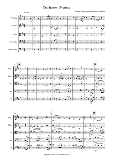 Tannhäuser Overture for String Orchestra