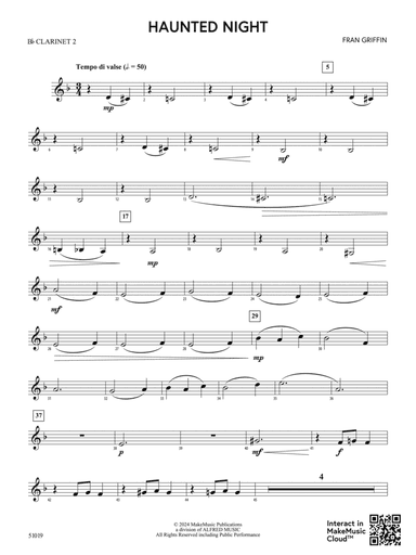 Haunted Night: 2nd B-flat Clarinet