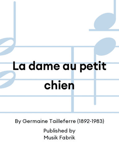 La dame au petit chien