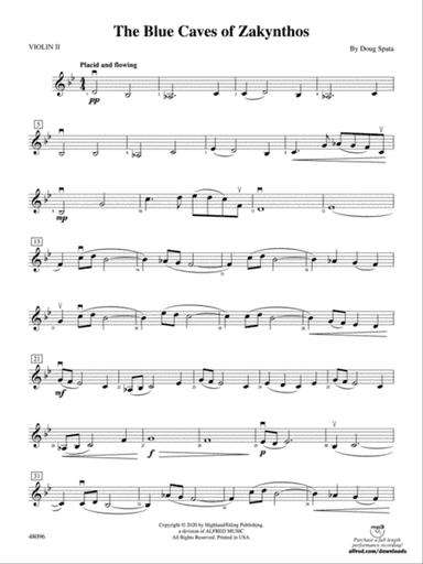 The Blue Caves of Zakynthos: 2nd Violin