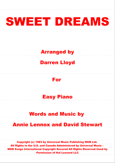 Sweet Dreams (Are Made Of This)