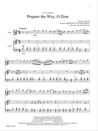 Prepare the Way, O Zion (Downloadable)