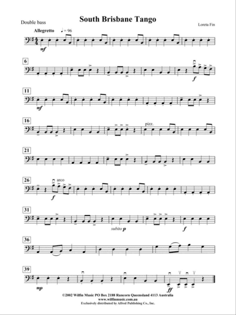 South Brisbane Tango: String Bass