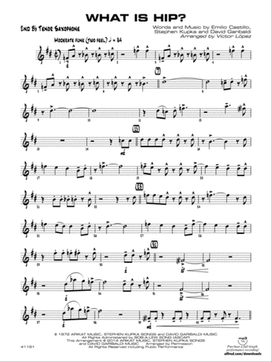 What Is Hip: 2nd B-flat Tenor Saxophone