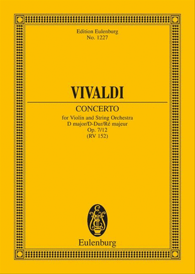 Violin Concerto in D Major, Op. 7, No. 12