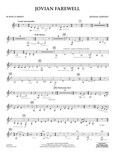 Jovian Farewell - Bb Bass Clarinet