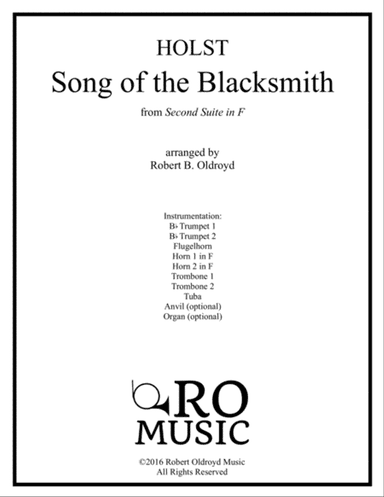 Song of the Blacksmith for Brass Octet