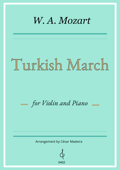 Turkish March by Mozart - Violin and Piano (Individual Parts)
