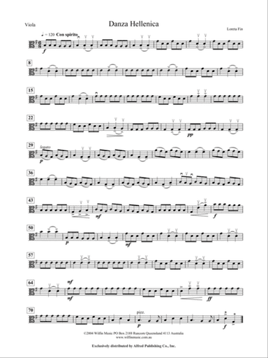 Danza Hellenica: Viola