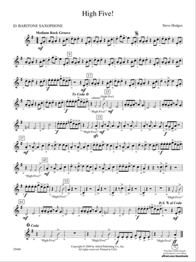 High Five!: E-flat Baritone Saxophone
