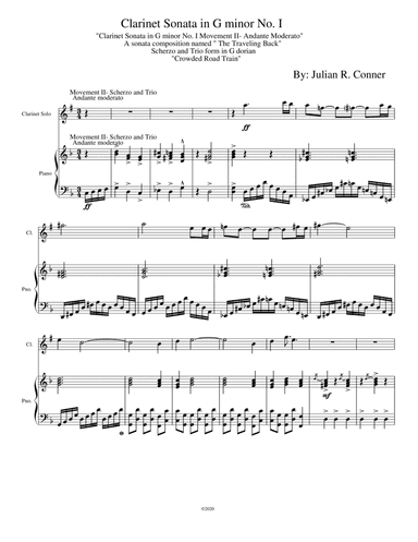 Clarinet Sonata No.1 in G Minor, Op. 2