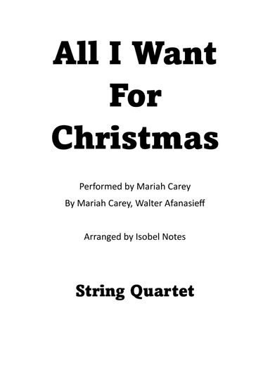 All I Want For Christmas Is You