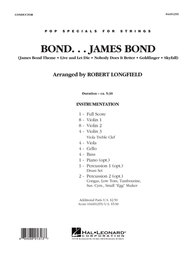 Bond...James Bond - Conductor Score (Full Score)