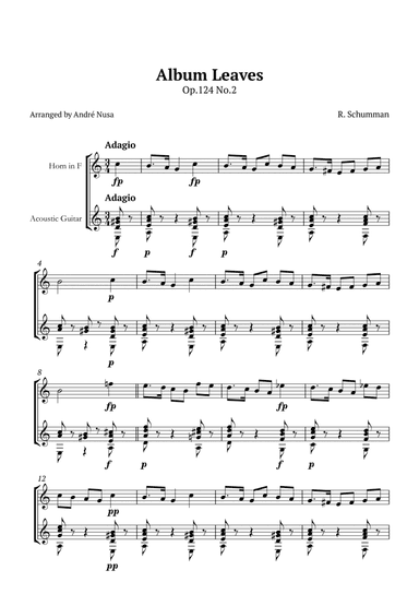 Album Leaves Op.124 No.2
