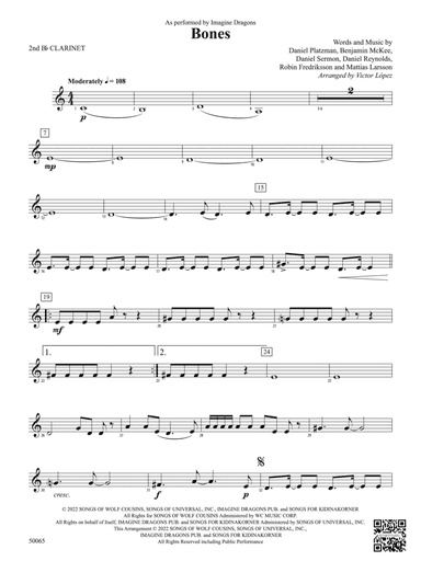 Bones: 2nd B-flat Clarinet