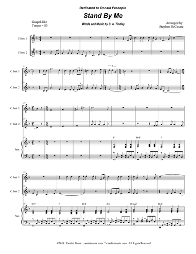 Stand By Me (Duet for C-Instruments)