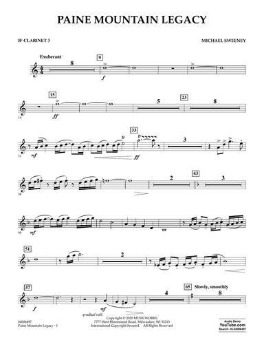 Paine Mountain Legacy - Bb Clarinet 3