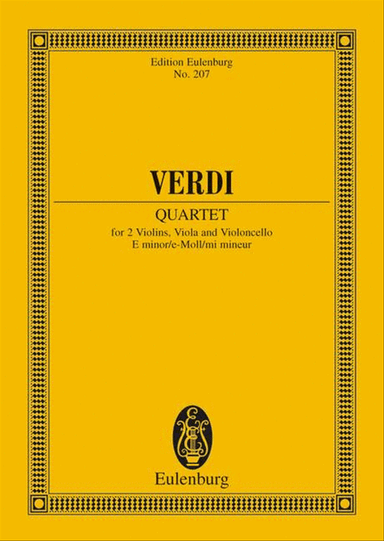 String Quartet E minor