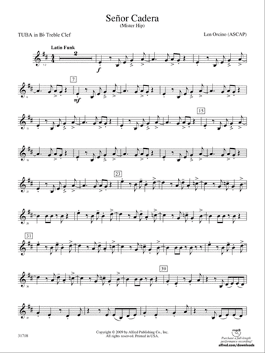 Señor Cadera (Mister Hip): (wp) B-flat Tuba T.C.