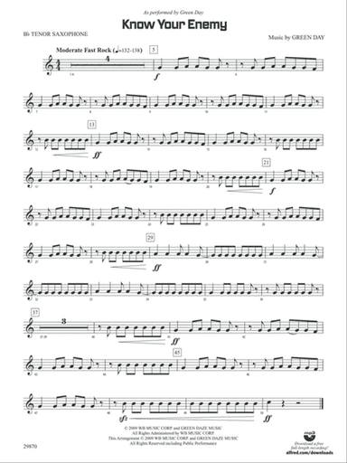Know Your Enemy: B-flat Tenor Saxophone