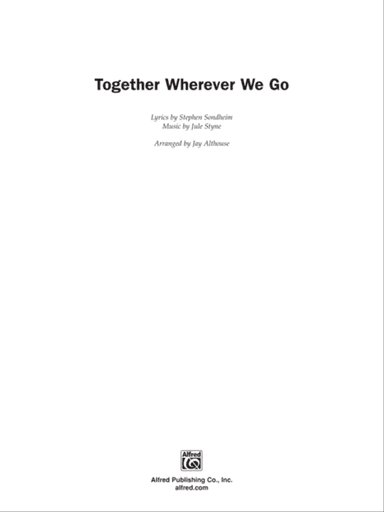 Together Wherever We Go (from Gypsy): Score