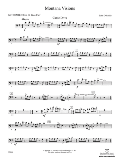 Montana Visions: (wp) 1st B-flat Trombone B.C.