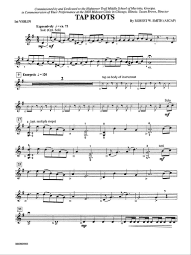Tap Roots: 1st Violin