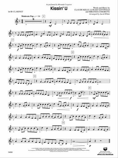 Kissin' U: 1st B-flat Clarinet