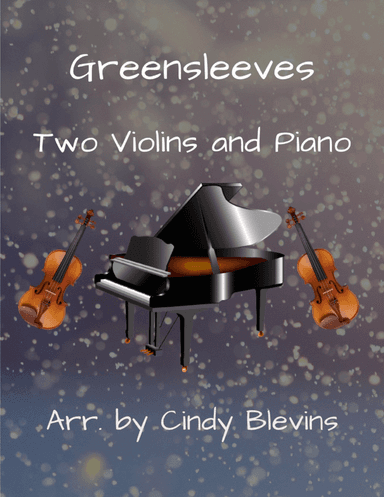 Greensleeves, Two Violins and Piano