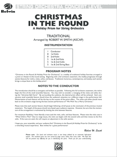 Christmas in the Round (A Holiday Prism for String Orchestra): Score