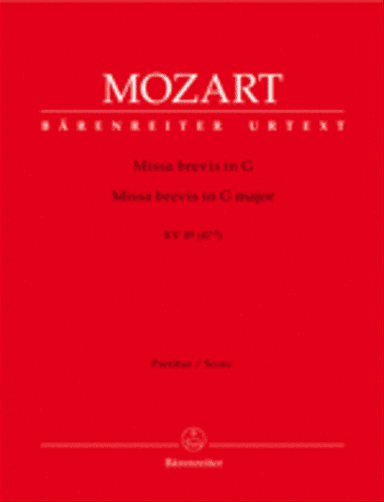 Missa brevis G major, KV 49 (47 d)