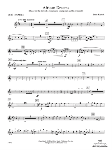 African Dreams: 1st B-flat Trumpet