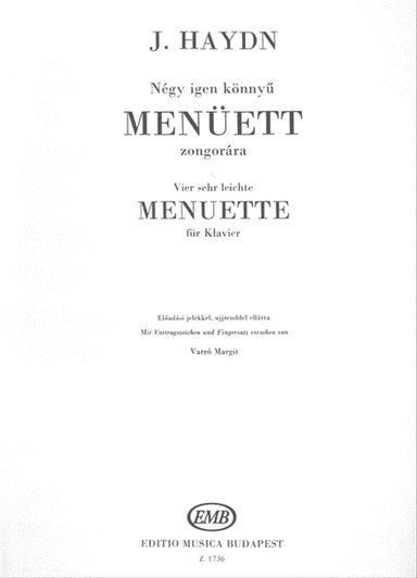 Vier sehr leichte Menuette