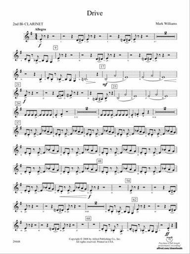 Drive: 2nd B-flat Clarinet