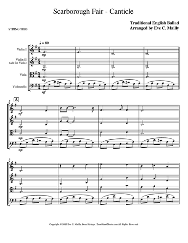 Scarborough Fair - Canticle