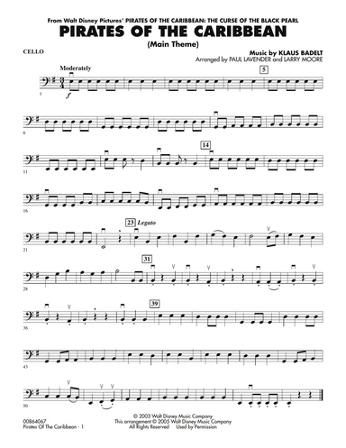 Pirates Of The Caribbean (Main Theme) - Cello