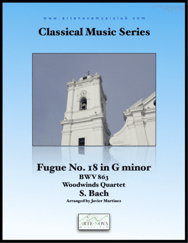 Fugue No. 18 in G minor BWV 863 - Woodwinds Quartet