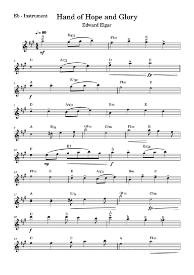 Hand of Hope and Glory (Elgar)