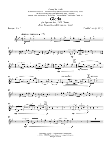Gloria (Brass Ensemble Parts)